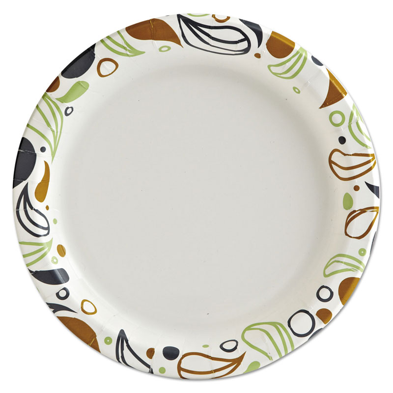 6" Deerfield Printed Coated Paper Plates,1000/Cs