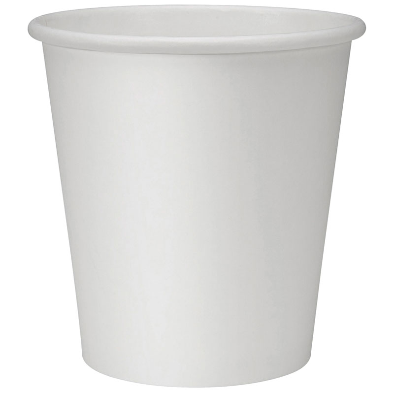 10 oz, White Paper Hot Cups , 1000/Cs