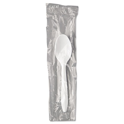 Medium Weight Polypropylene Teaspoon. Individually Wrapped. 1000/Cs