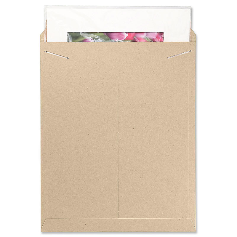 17" X 21" Kraft Flat Tab Lock Mailers. 50/Cs