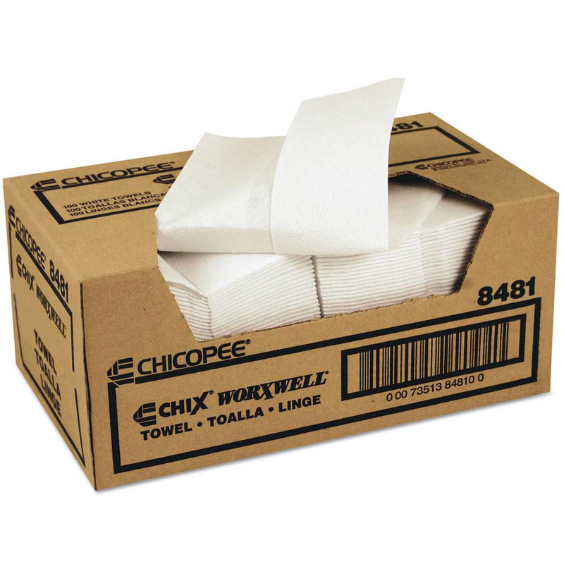 13" x 15" Chix Workwell General Purpose Towel. 100/Cs