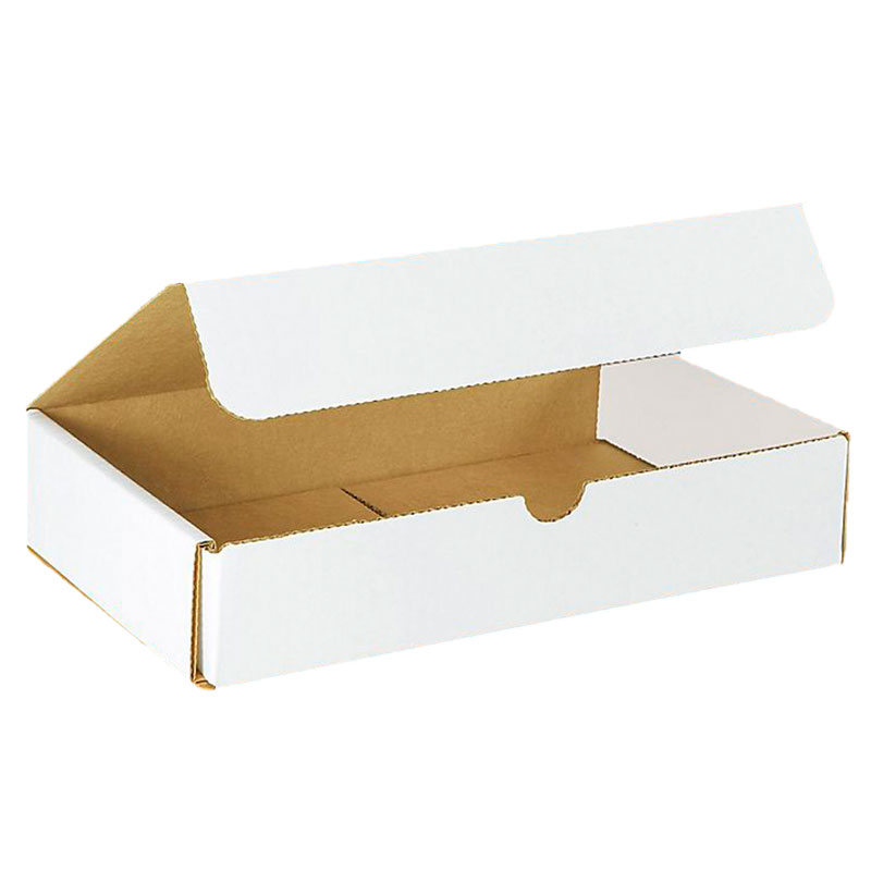 10" x 6" x 2" White Corrugated Mailers. 1/Ea