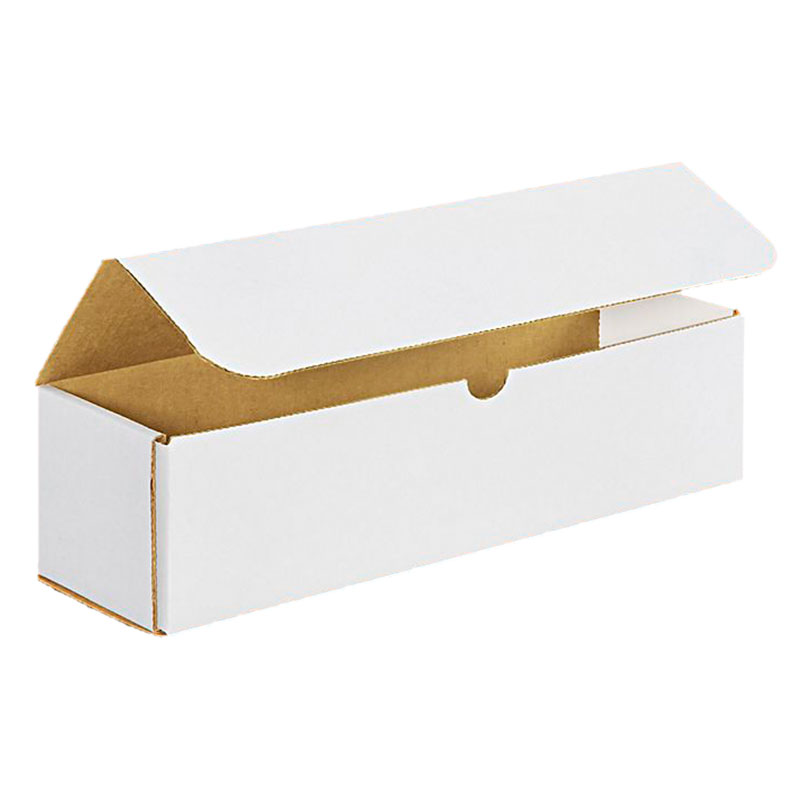 13 1/2" x 3 1/2" x 3 1/2" White Corrugated Mailers. 1/Ea