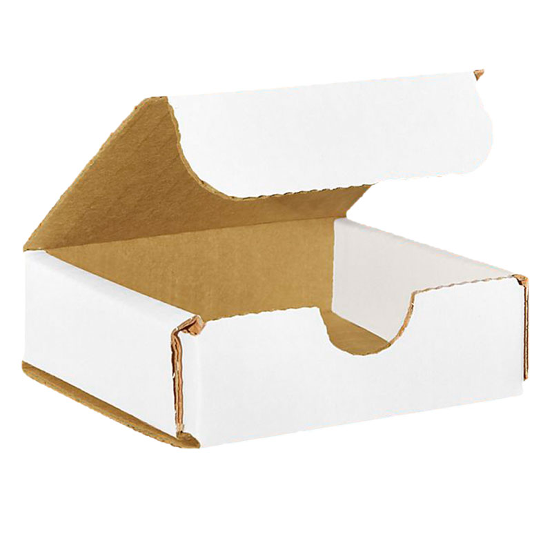 3" x 3" x 1" White Corrugated Mailers. 1/Ea
