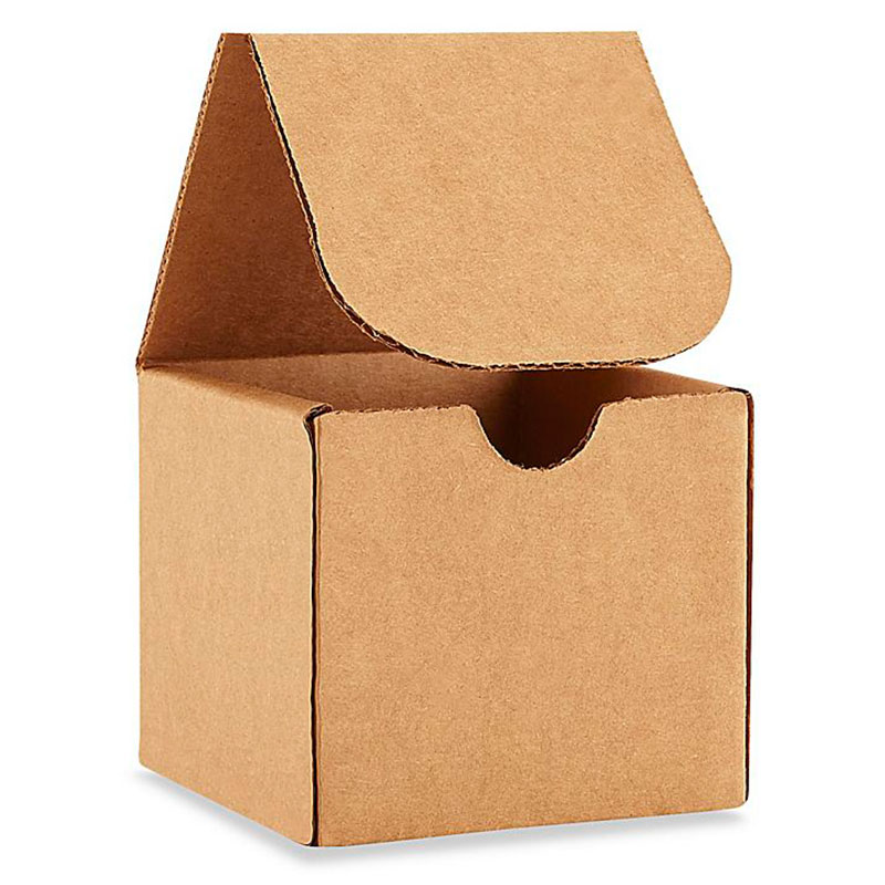 3 x 3 x 3" Kraft Corrugated Mailers. 1/Ea