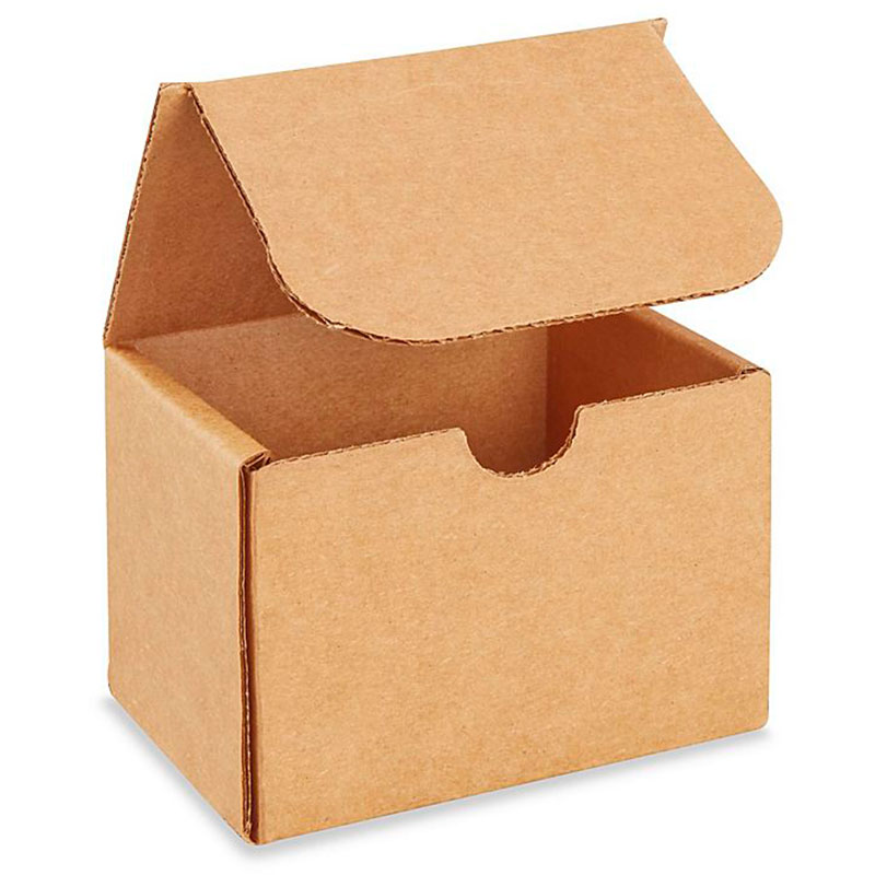 4 x 3 x 3" Kraft Corrugated Mailers. 1/Ea