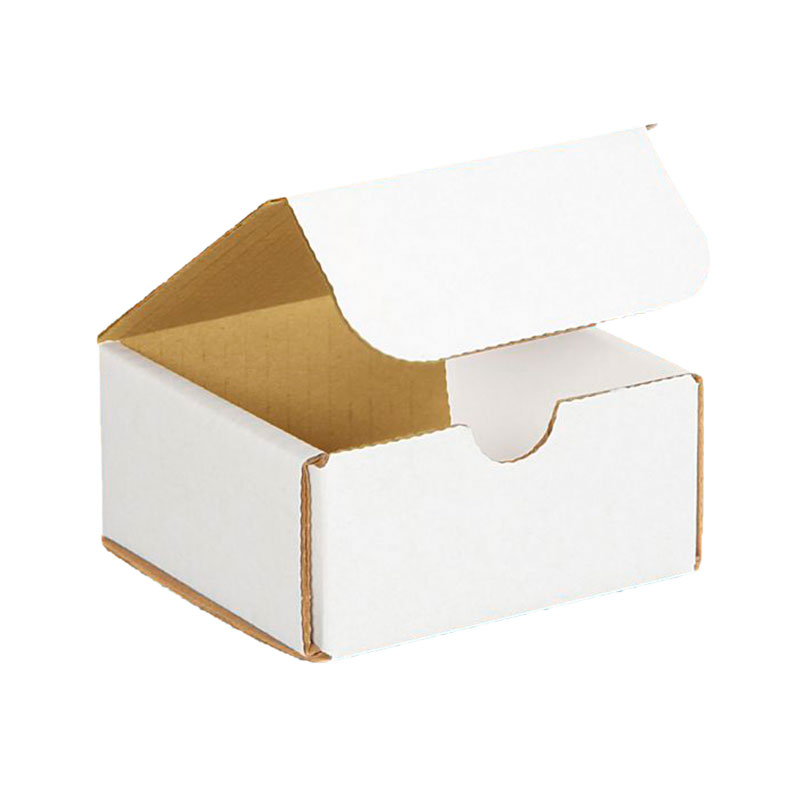 4" x 4" x 2" White Corrugated Mailers. 1/Ea