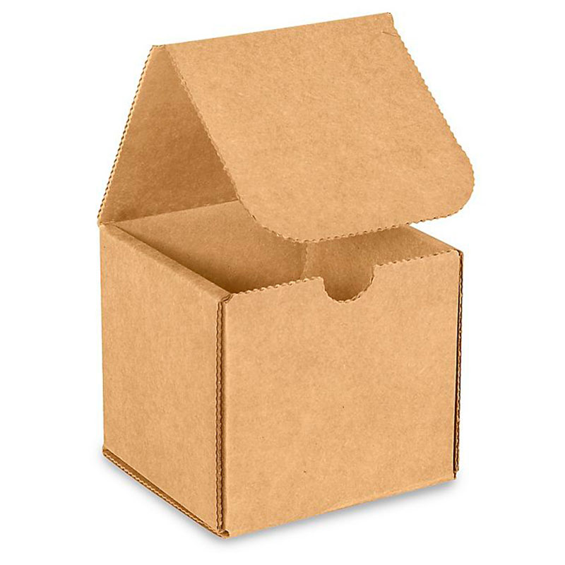4 x 4 x 4" Kraft Corrugated Mailers. 1/Ea