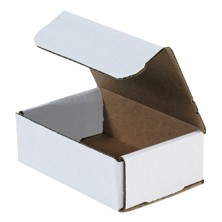 6" x 4" x 2" White Corrugated Mailers. 1/Ea