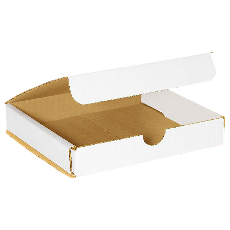 6" x 5" x 1" White Corrugated Mailers. 1/Ea