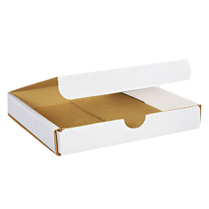 6" x 6" x 1" White Corrugated Mailers. 1/Ea