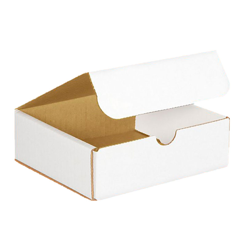 6" x 6" x 2" White Corrugated Mailers. 1/Ea