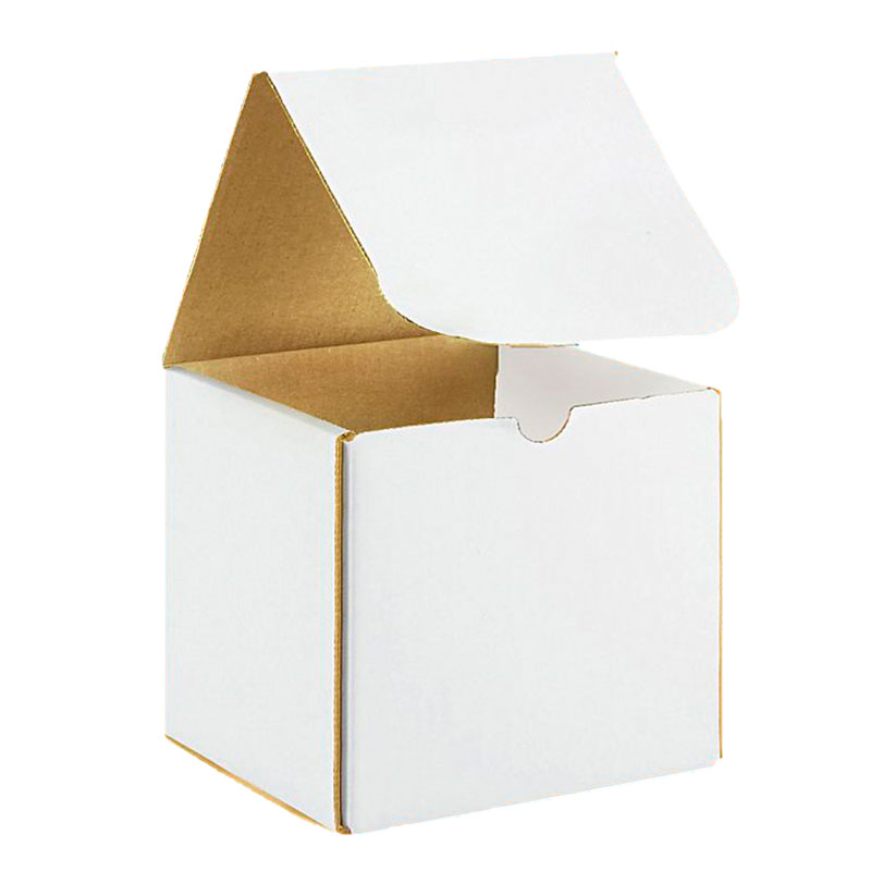 6" x 6" x 6" White Corrugated Mailers. 1/Ea