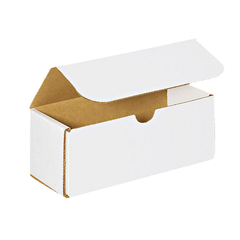 7" x 3" x 3" White Corrugated Mailers. 1/Ea