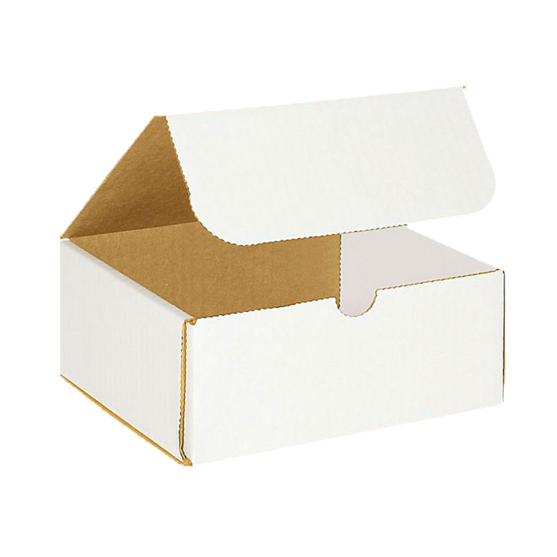 7" x 6" x 3" White Corrugated Mailers. 1/Ea