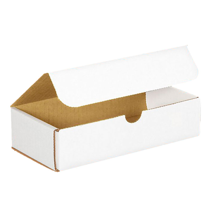 8" x 4" x 2" White Corrugated Mailers. 1/Ea