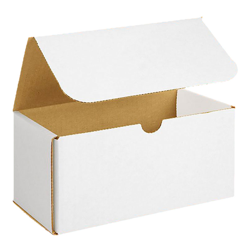 8" x 4" x 4" White Corrugated Mailers. 1/Ea
