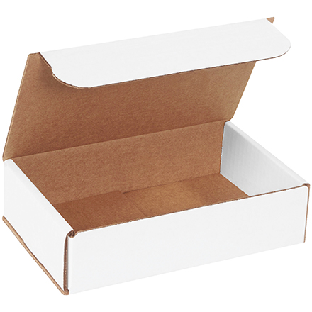 8" x 5" x 2" White Corrugated Mailers. 1/Ea