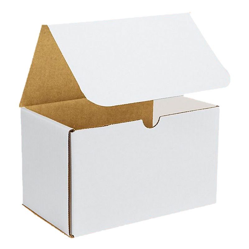 8" x 5" x 5" White Corrugated Mailers. 1/Ea