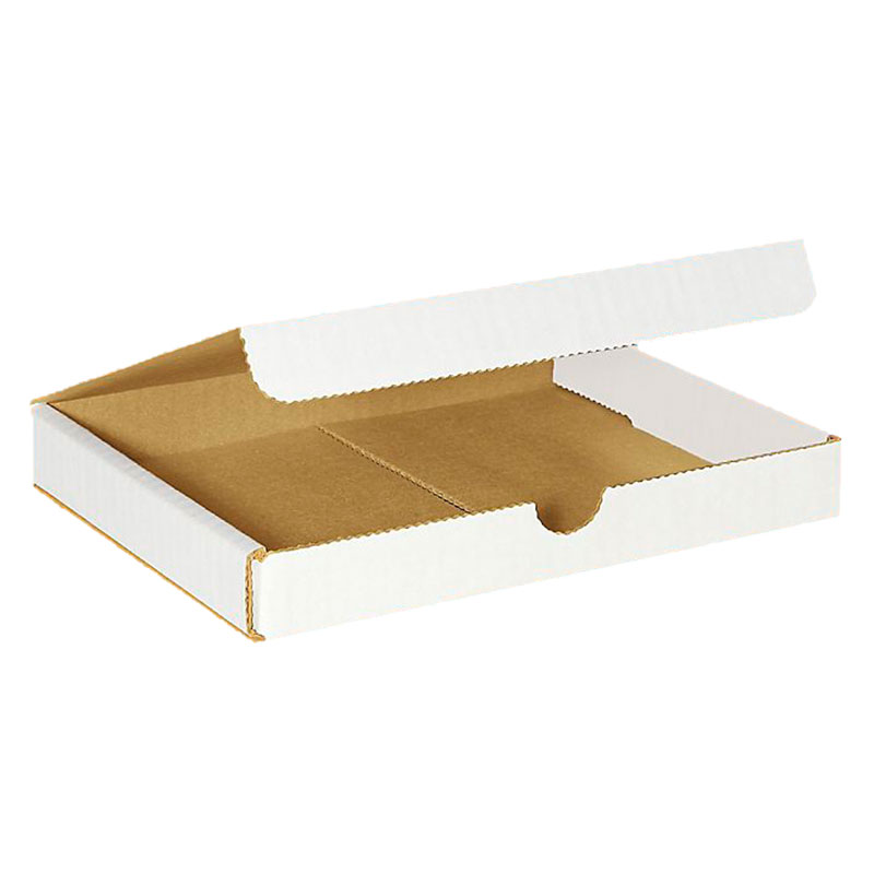 8" x 6" x 1" White Corrugated Mailers. 1/Ea