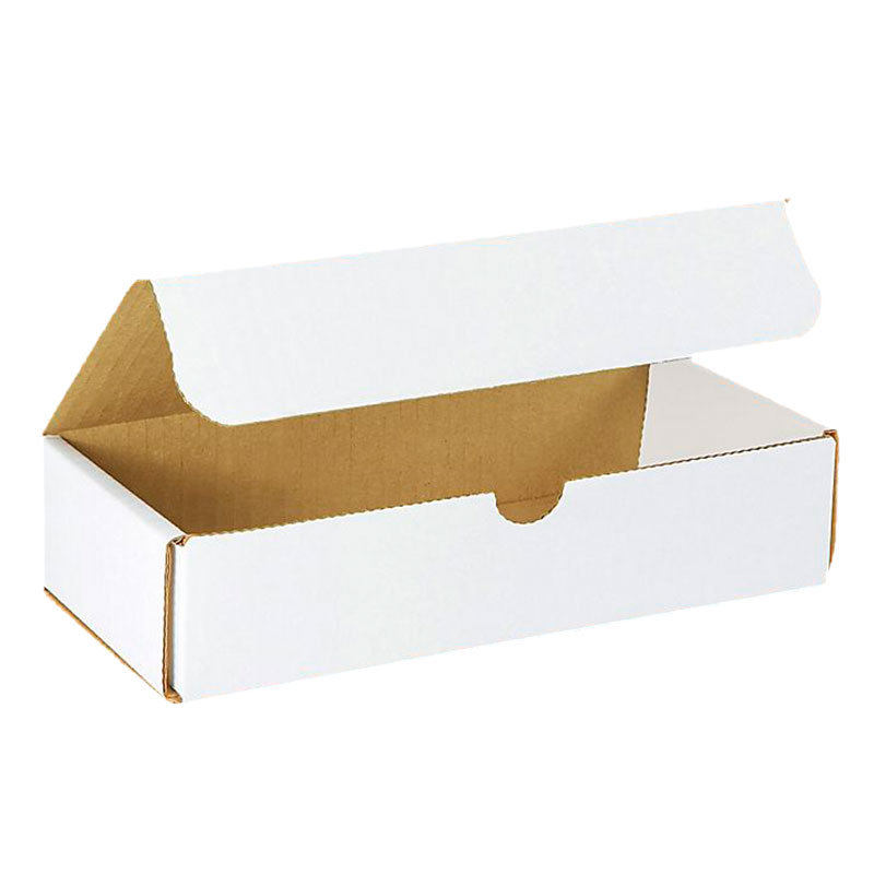 9" x 4" x 2" White Corrugated Mailers. 1/Ea
