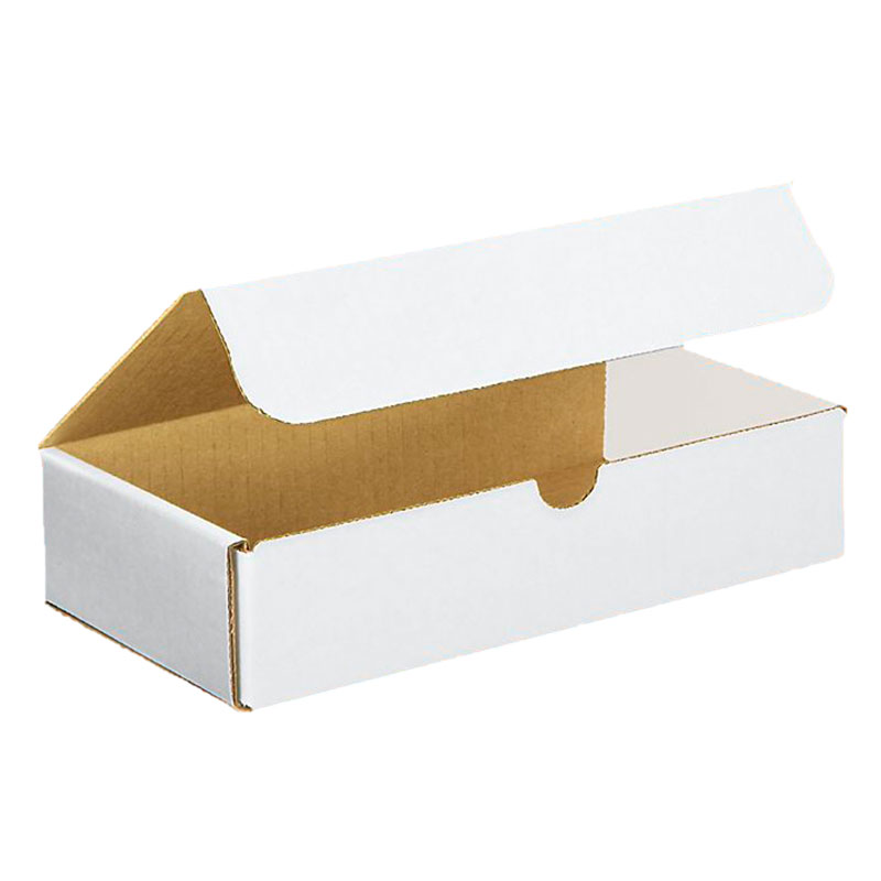 9" x 5" x 2" White Corrugated Mailers. 1/Ea