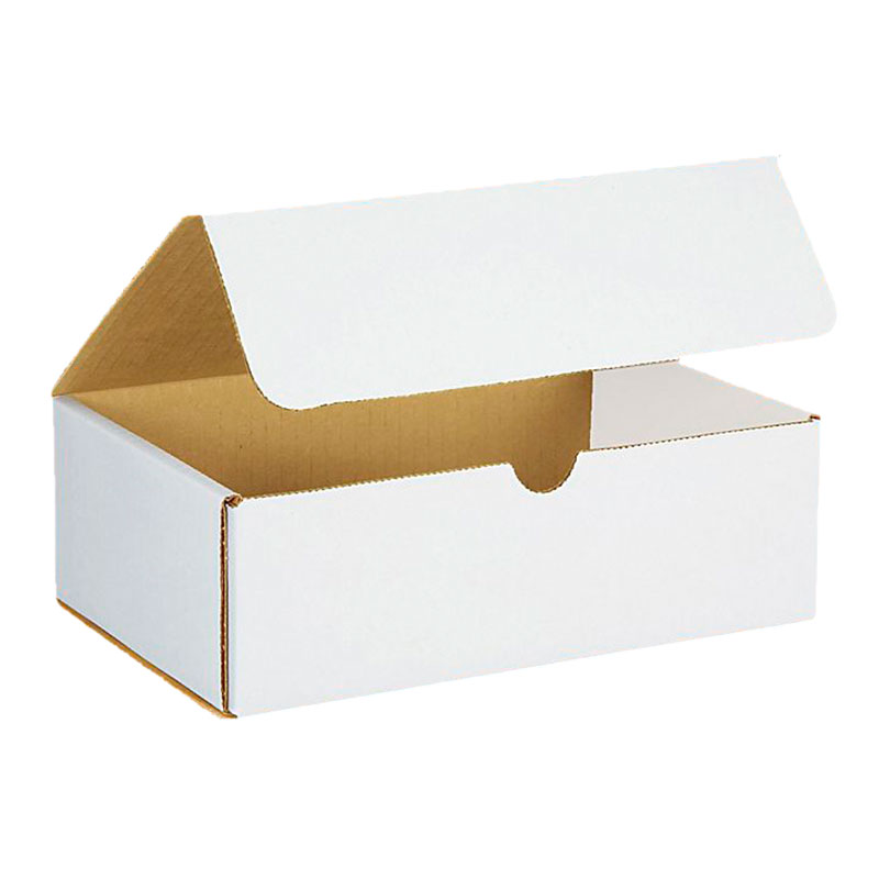 9" x 6" x 3" White Corrugated Mailers. 1/Ea