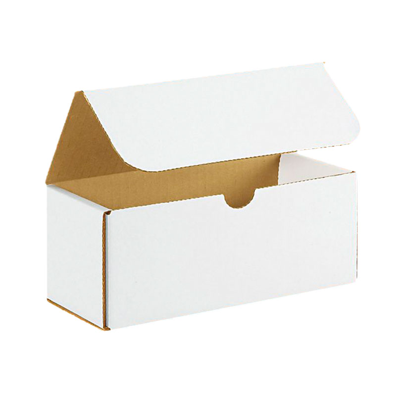 7 1/2" x 3 1/2" x 3 1/4" White Corrugated Mailers. 1/Ea