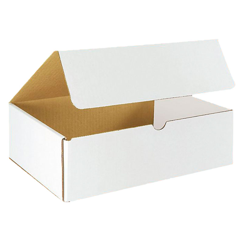 12" x 9" x 4" White Corrugated Mailers
