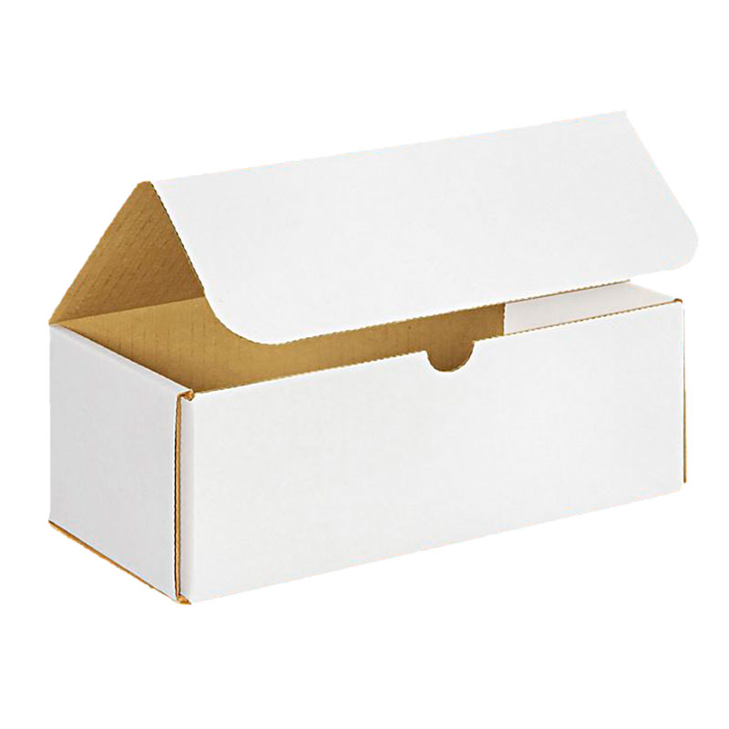 10" x 4 7/8" x 3 3/4" White Corrugated Mailers. 1/Ea