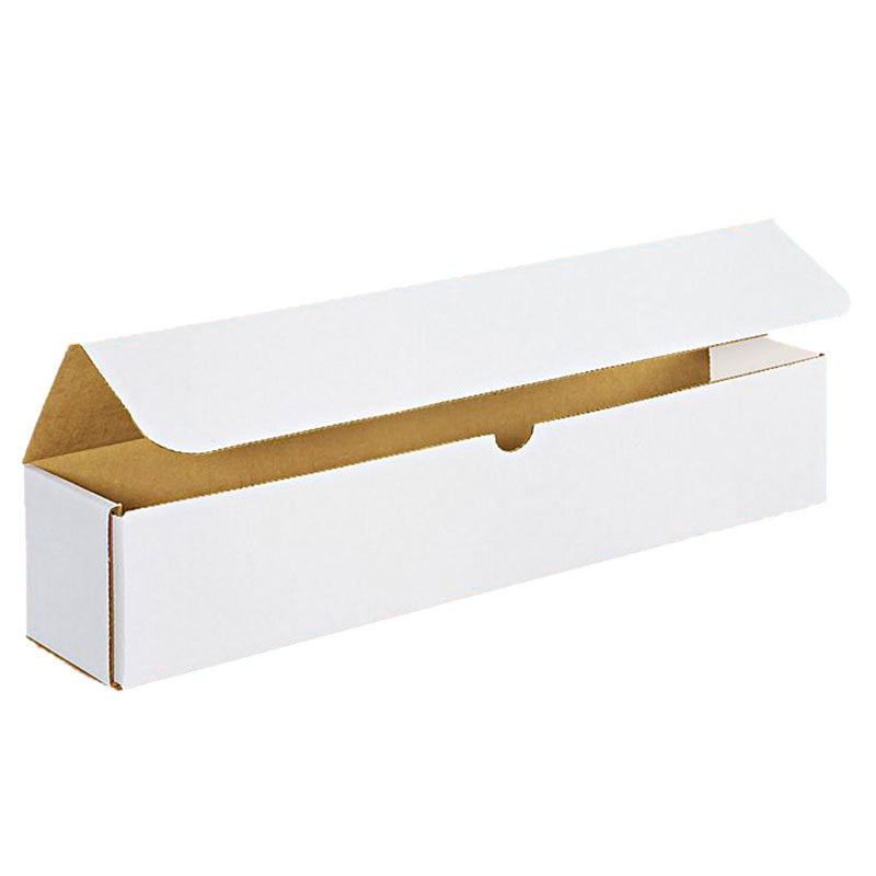 17 1/2" x 3 1/2" x 3 1/2" White Corrugated Mailers. 1/Ea