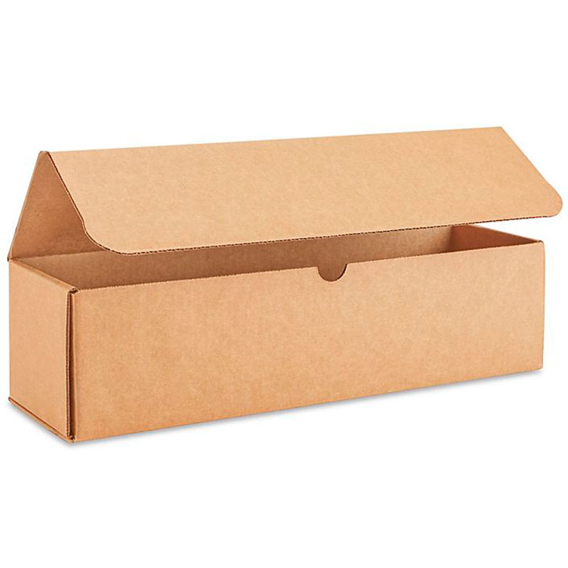 17 1/2 x 3 1/2 x 3 1/2" Kraft Corrugated Mailers. 1/Ea