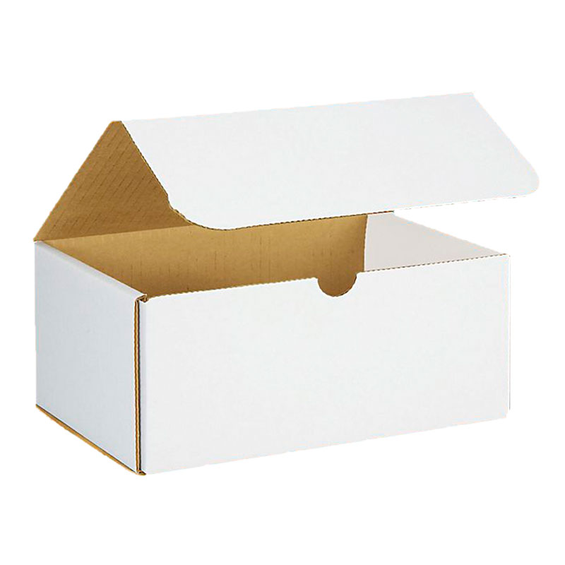 9" x 6" x 4" White Corrugated Mailers. 1/Ea