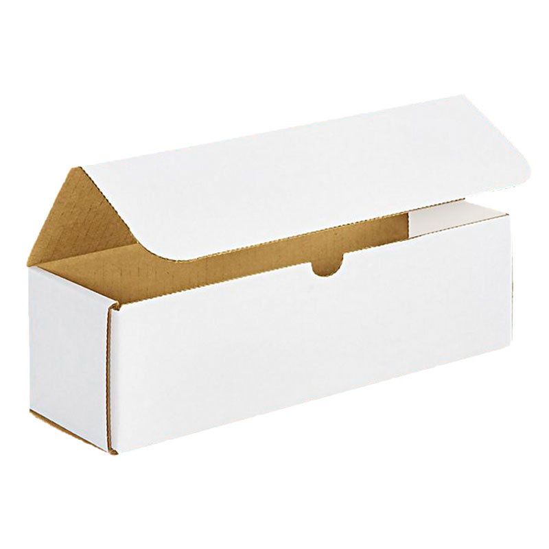 11 1/2" x 3 1/2" x 3 1/2" White Corrugated Mailers. 1/Ea