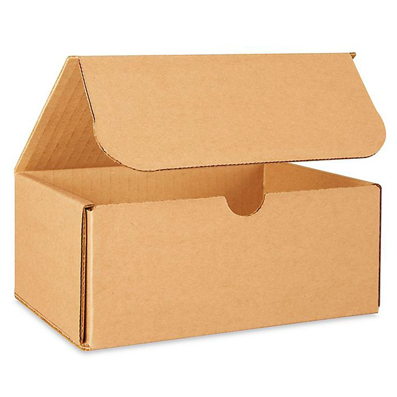 6 1/2 x 4 1/2 x 2 1/2" Kraft Corrugated Mailers. 1/Ea