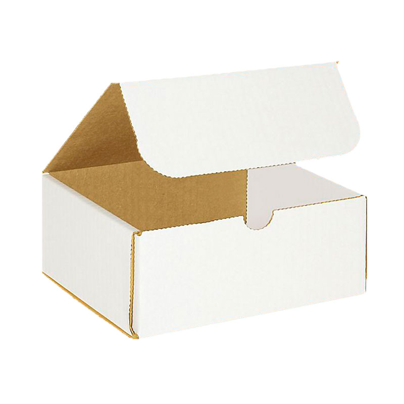 6 3/16" x 5 3/8" x 2 1/2" White Corrugated Mailers. 1/Ea
