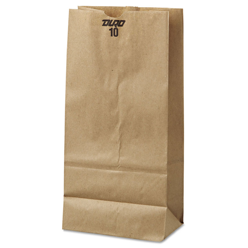 Duro Extra Heavy Duty Grocery Bag. #10 500/Cs