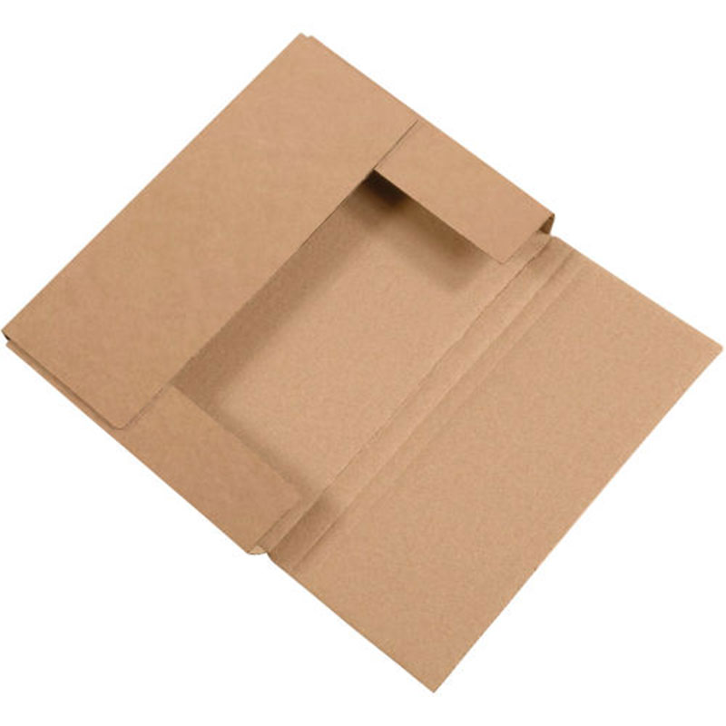 11 1/8 x 8 5/8 x 1" Kraft Easy-Fold Mailers. 1/Ea