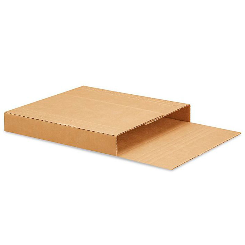 12 x 11 1/2 x 3" Kraft Easy-Fold Mailers. 1/Ea