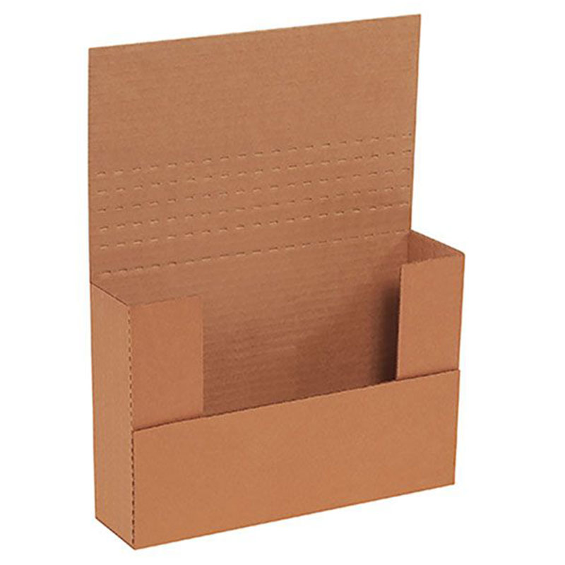 12 1/8 x 9 1/8 x 3" Kraft Easy-Fold Mailers. 1/Ea