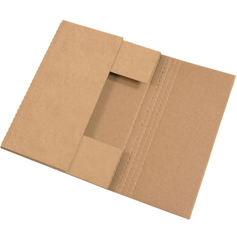 18 x 12 x 2" Kraft Easy-Fold Mailers. 1/Ea