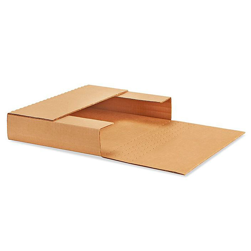 11 1/8 x 8 5/8 x 2" Kraft Easy-Fold Mailers. 1/Ea