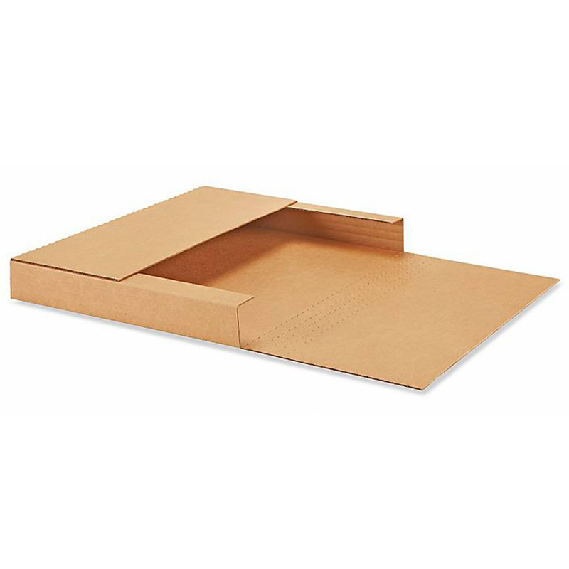 17 1/8 x 14 1/8 x 2 Kraft Easy-Fold Mailers. 1/Ea