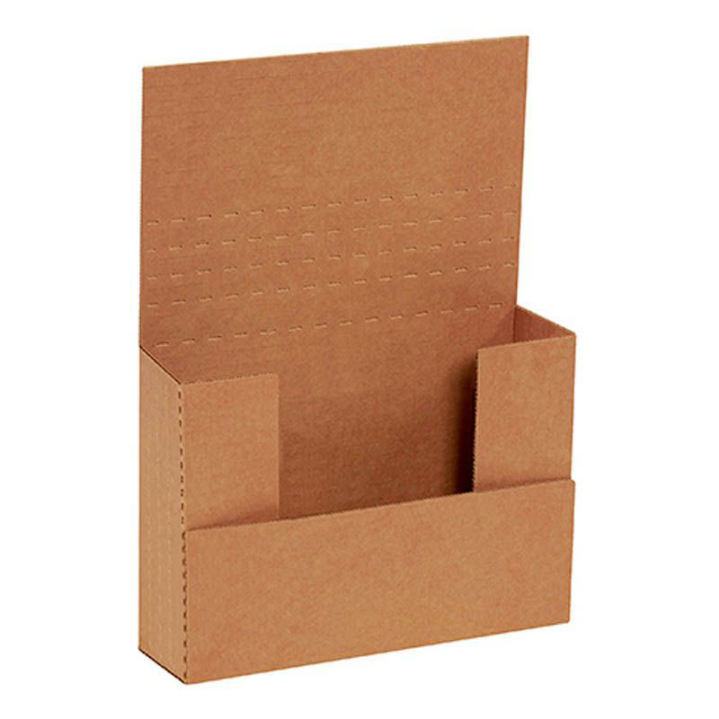 7 1/2 x 5 1/2 x 2" Kraft Easy-Fold Mailers. 1/Ea