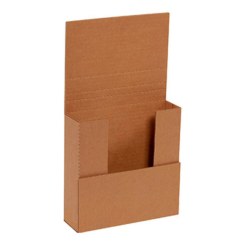 7 1/2 x 7 1/2 x 2" Kraft Easy-Fold Mailers. 1/Ea