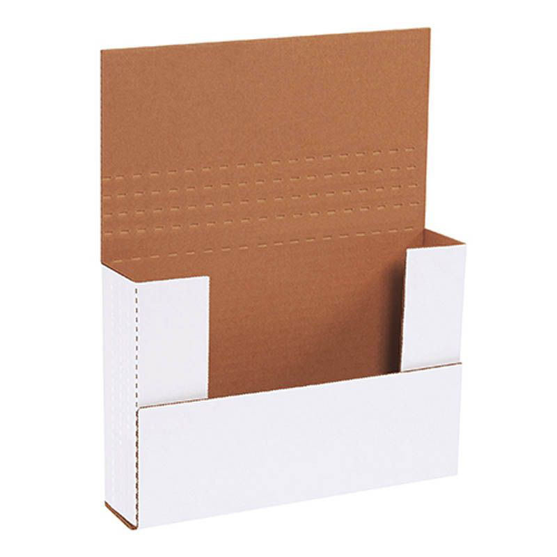 9 1/2 x 6 1/2 x 2" White Easy-Fold Mailers. 1/Ea