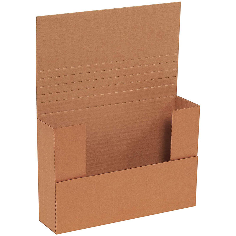 9 5/8 x 6 1/2 x 2 1/2" Kraft Easy-Fold Mailers. 1/Ea