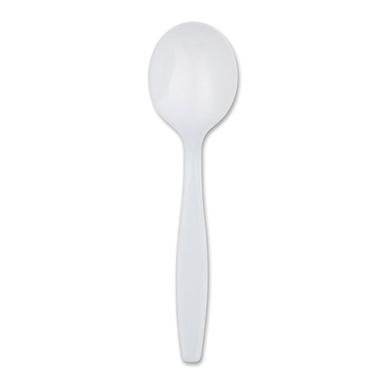 Extra Heavyweight Polystyrene Soup Spoon. 1000/Cs.