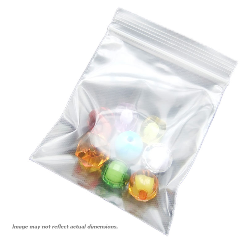 4" x 8" 4 Mil Reclosable Poly Bags. 1000/Cs