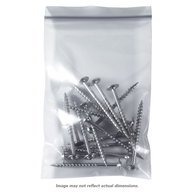 8" x 10" 6 Mil Reclosable Poly Bags. 1000/Cs